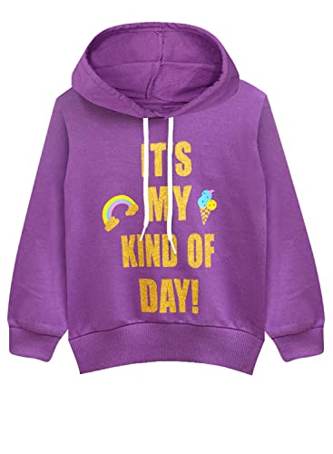 Image of A.T.U.N. (ALL THINGS UBER NICE) Girls Cotton Full Length Hooded Neck Sweatshirt
