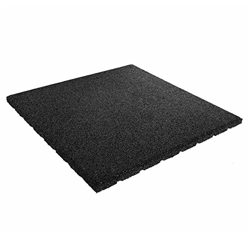 Vivol Tapis de protection de sol de qualité supérieure - Noir - 50 x 50 cm x 20 mm - Certifié TÜV - Pour aire de jeux, crèche, école - Tapis de sol pour...
