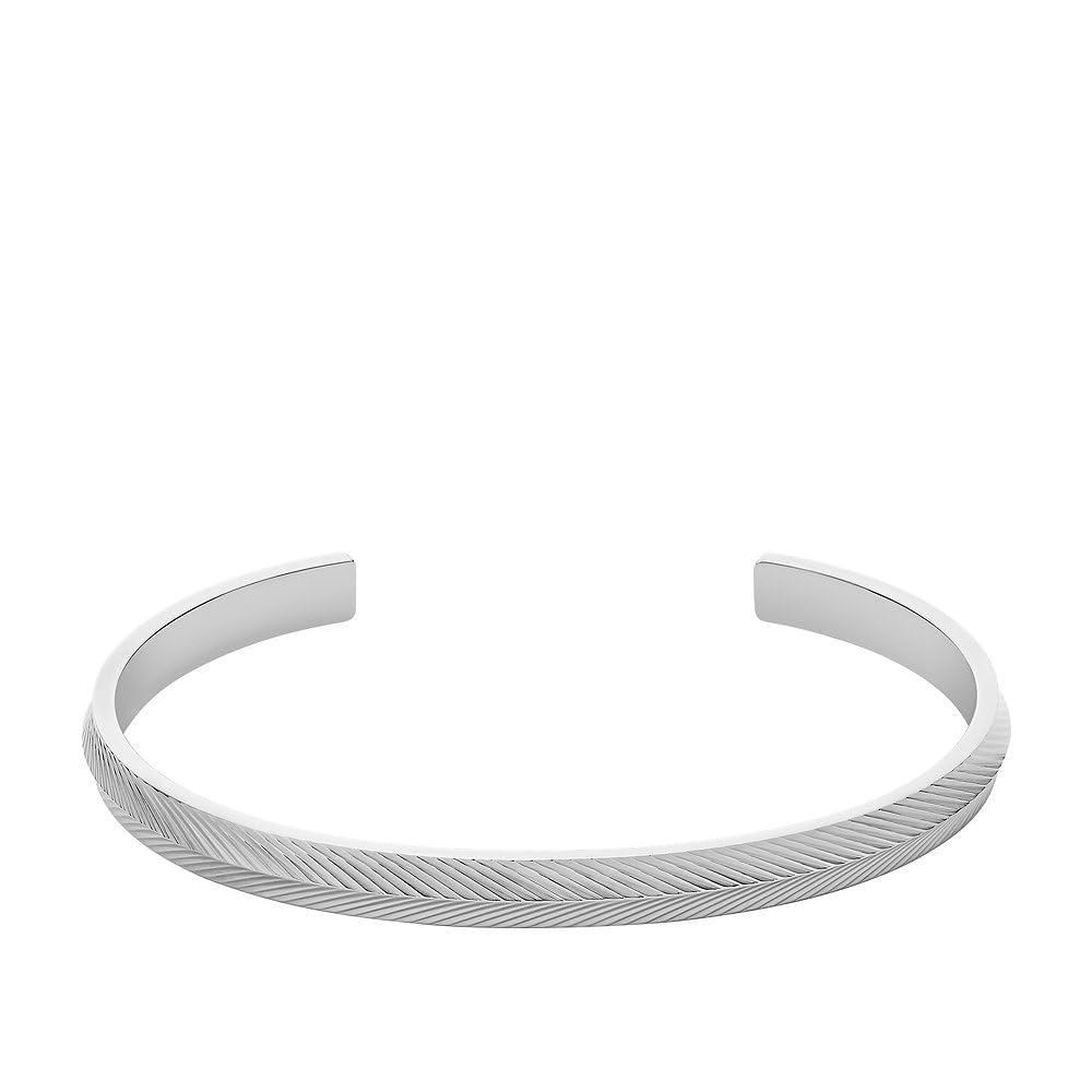 Fossil Women's Stainless Steel with open Cuff bangle bracelet