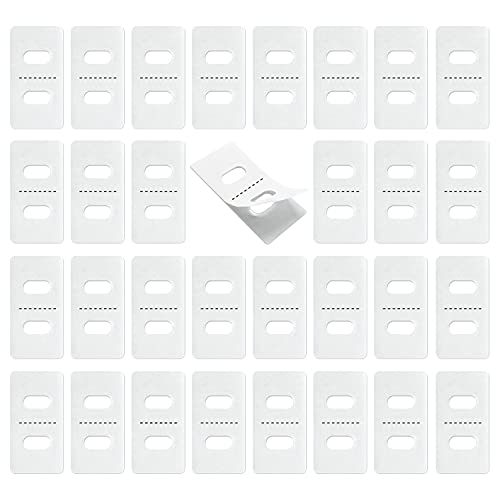 GAINAWIN 30 Sets Vertical Blind Repair Tabs, Vertical Blind Tabs, Clear Blind Fixers, 50X25mm Total 60 Tabs of 30 Sets for Repairing Vertical Window Blinds Slats