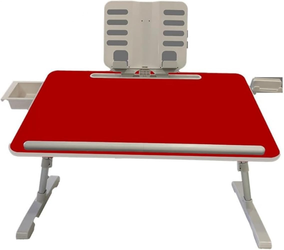 ライトウッド折りたたみ式ベッドサイドデスク昇降式本棚、寮のノートパソコンデスク、寝室のダイニングテーブル付き