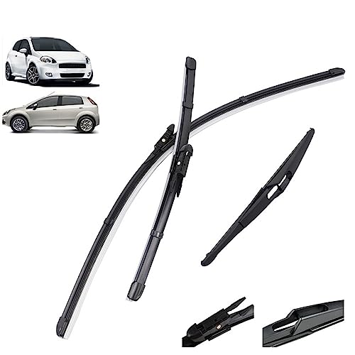 Balais d'essuie-glace Fiat Grande Punto Evo 199 kit balai essuie glace avant arriere 2005-2013