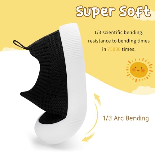 Image of BACSAC Baby Toddler Unisex Infant Shoes Boys Girls Beige Mesh Breathable Non-Slip Soles 6-36 Months