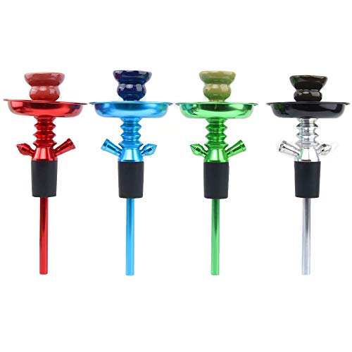 CUIJU Hookah Shisha tragbare Flasche Metall Shisha Adapter mit Schlauch, blau – Bild 5