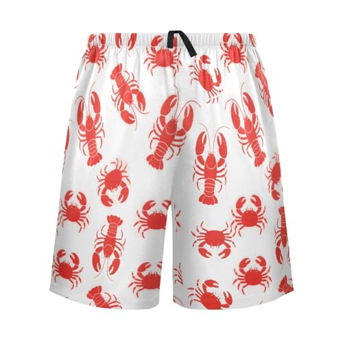 ALAZA Watercolor Excavator Men's Pajama Shorts Sleepwear Pajama Bottom Lounge Pants Wear with Pocket2