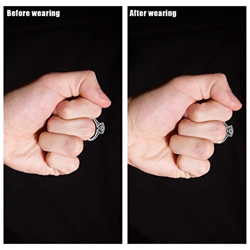 SAVITA 4 Pezzi Regolatori Anello, con un Panno per...