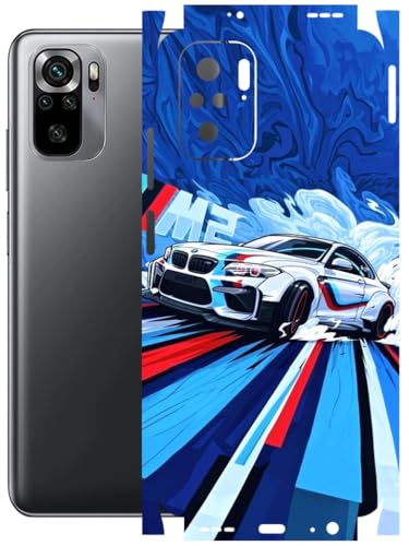 Image of AtOdds - Full Body Back Screen Guard Protector Film - Lamination Wrap Skin Sticker Compatible with REDMI Note 10 | Scratchproof Matte Finish (BWM)