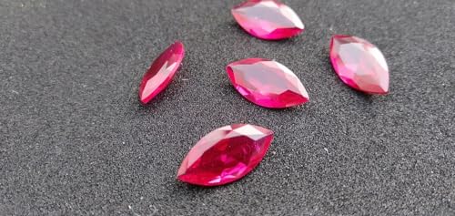 Rubis rose synthétique AAA pour création de bijoux de luxe durables