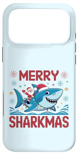 Merry Sharkmas AO[Z[^[ T^ CfBO V[N Cgt X}zP[X iPhone 17 Pro Max p