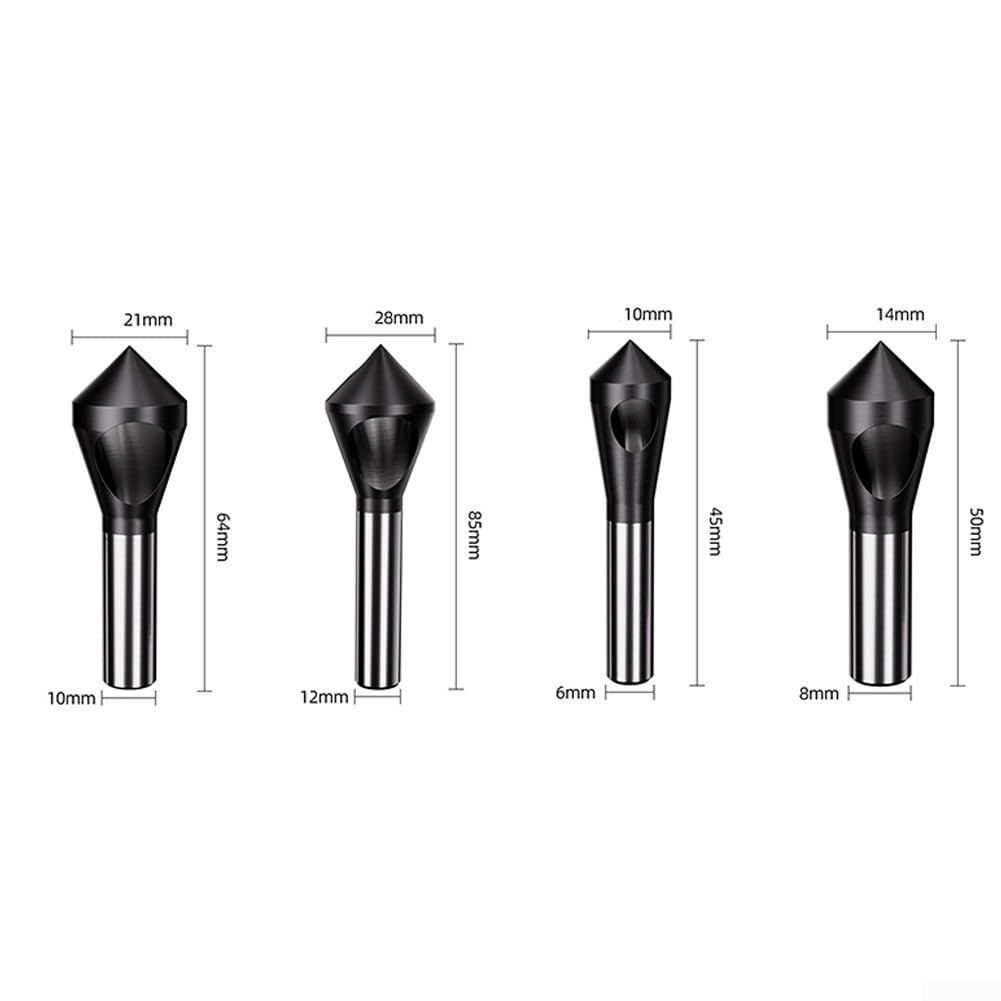 Juego 4 Brocas Avellanadoras para m35 para acero Metal para madera
