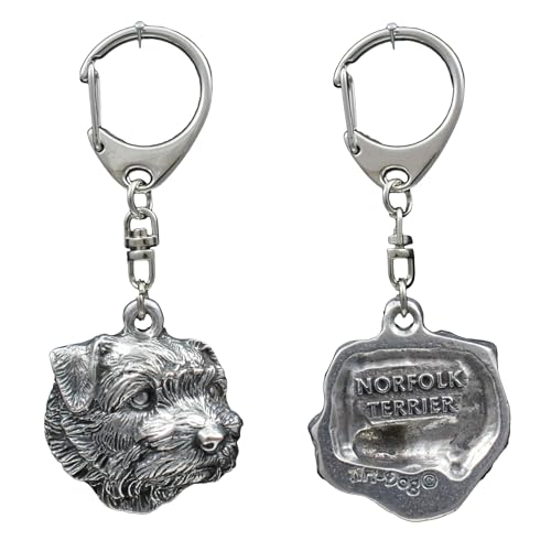 Porte-clés chien Pug Art-Dog plaqué argent avec son coffret cadeau miniature