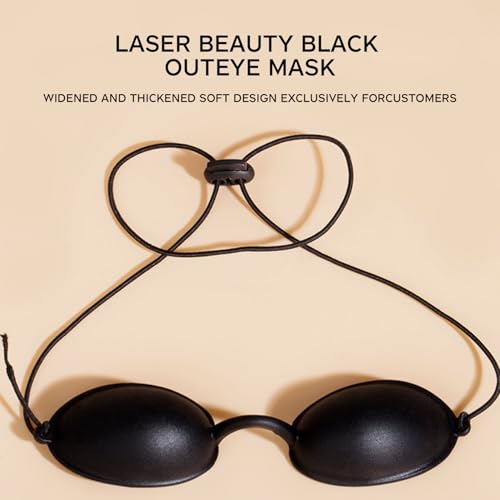 Oykrueats Solarium Brille,Kieselerde Sonnenbank Brille,Schwarz Rotlicht Schutzbrille,Wiederverwendbar Schutzbrille Rotlichtlampe,Für UV-Infrarot LED Rot Blau Licht Harte Wellenlänge Therapie