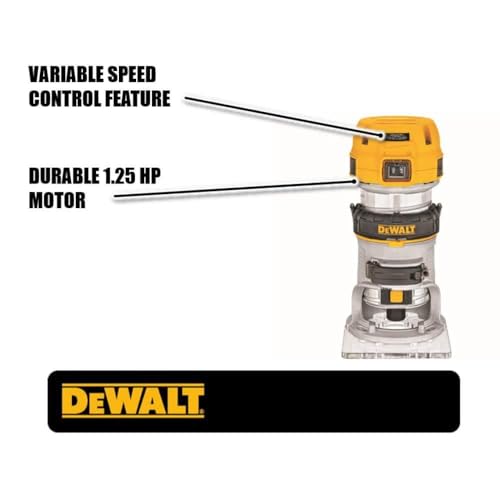 Dewalt DWP611 Router, Fixed Base, 1-1/4 Hp thumb #1