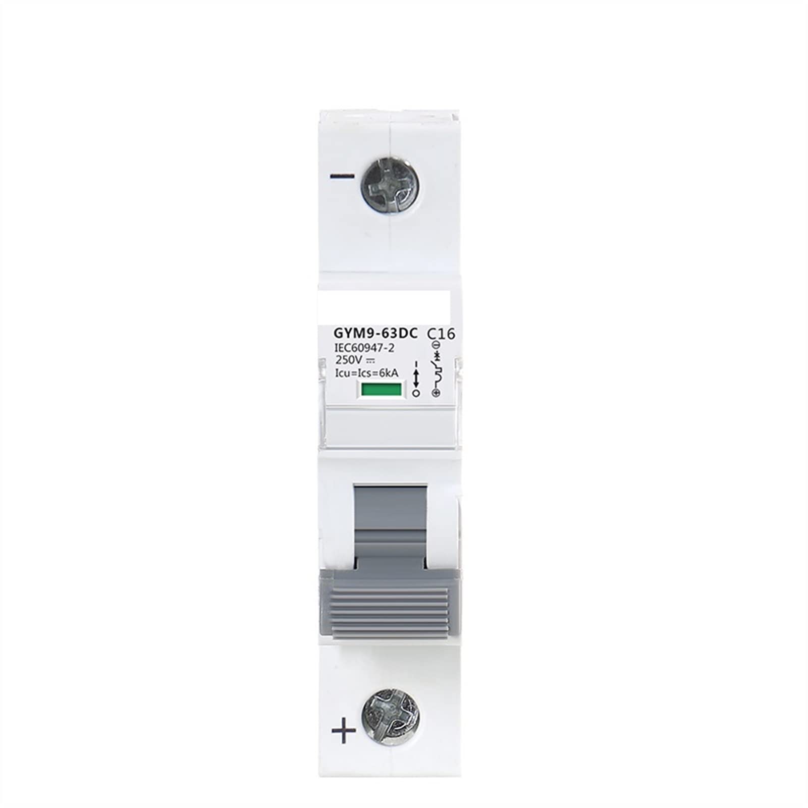 GVBAEPIEO Circuit Breaker DIN Rail MCB 6KA 1p 250V Mini DC6A 10A 16A 20A 25A 32A 40A 50A 63A