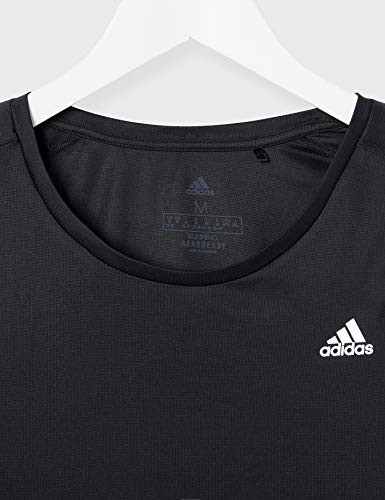 Adidas Run It Tee 3S W, T-Shirt Donna, Black, XS