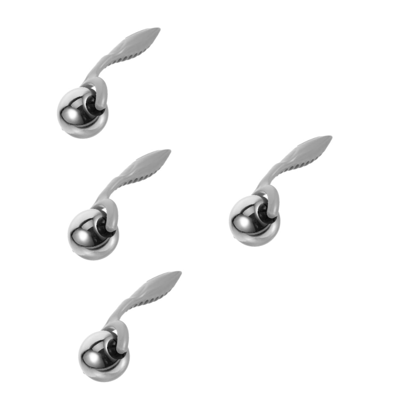 VALICLUD 4 Pezzi Massaggio Facciale Con Per Gli Occhi Strumento Guasha Per Faccia a Strumento Di Massaggio Facciale Guasha Massager Del Viso in Metallo Solo Grigio