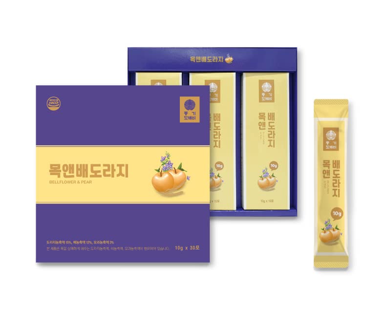 Miniatura 2 de Extracto líquido de raíz de campanilla coreana concentrado de raíz de pera, globo Doraji, raíz de flor de 0.35 oz, 0.35 onzas × 30 bolsitas, 0.01