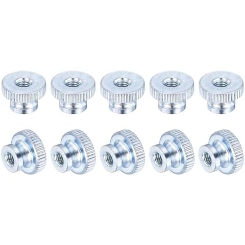 sourcing map Knurled Thumb Nuts, 30Pcs Carbon Steel Cover