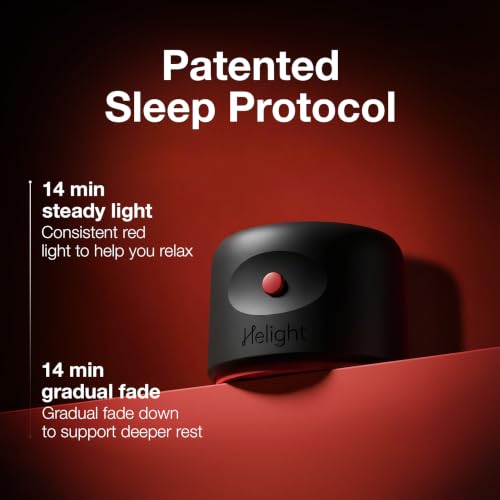 Image of Helight Red Light Therapy Sleep Device - 630nm Pure Red Light Lamp Sleep Aid to Support Deep Relaxation - Rest Lamp Backed by Science for Adults & Kids Bedrooms