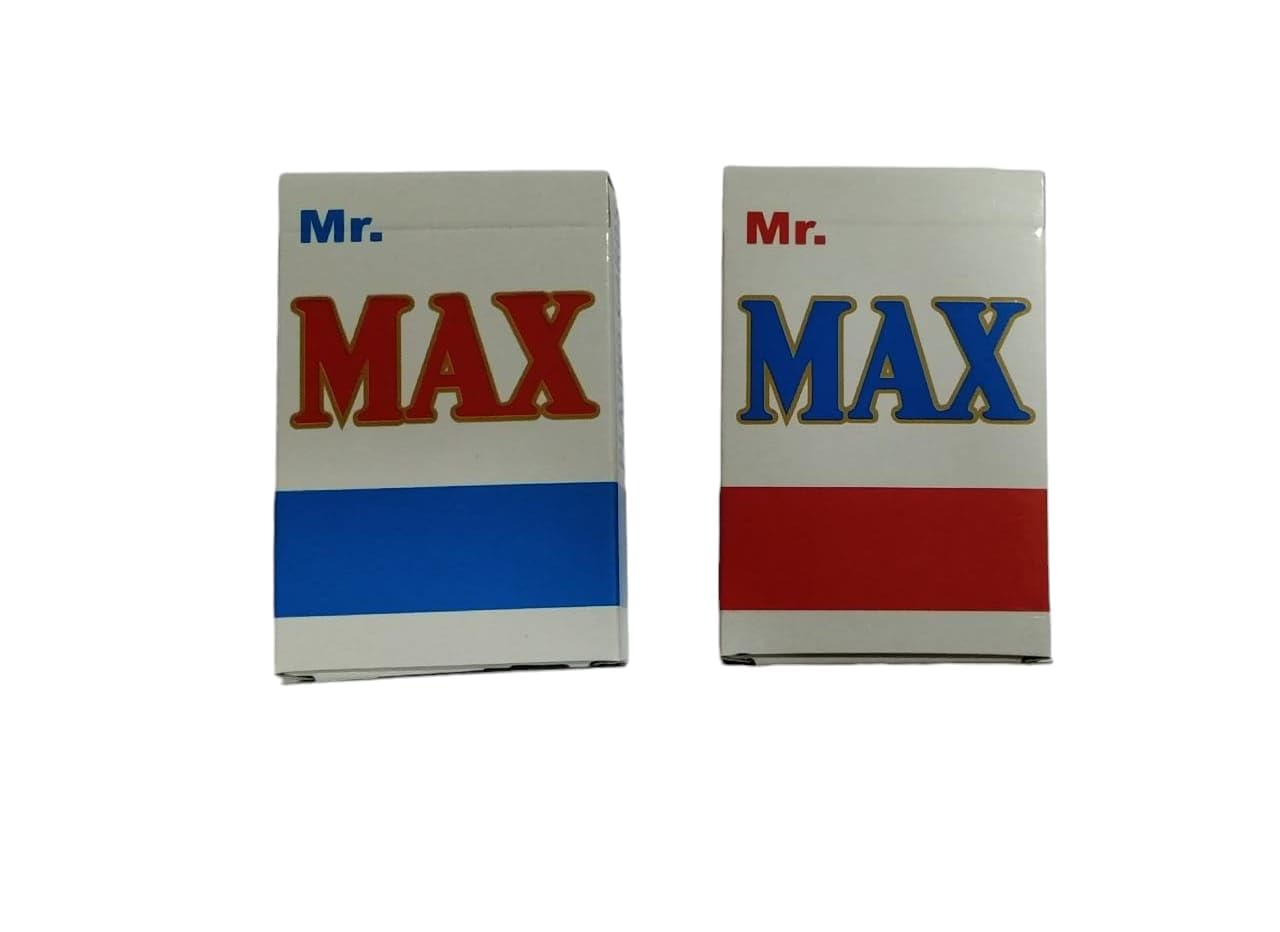 Mr.Max Deck (Marked Deck) Playing Cards Pack of 2 Decks (1 Red + 1 Blue)