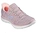 Skechers Womens Summits Everyday Set Hands Free Slip-INS Pink Light Blue 7.5 Medium