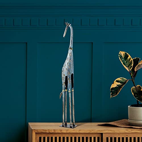 Image of Wakefit Giraffe Showpiece (Grey & Blue)
