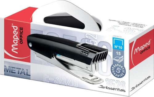 Agrafeuse Pocket n10 Maped Essentials Metal robuste avec enclume