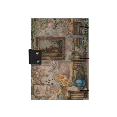 Image of Wall Art Diary Notebook 7x5 Inch 160 Pages Unruled Journal for Notes