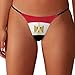 Zakqeik Women's Low Rise Micro T-Back Egyptian Flag Thong,Fashion Ladies Underwear Panties for Women Girls S
