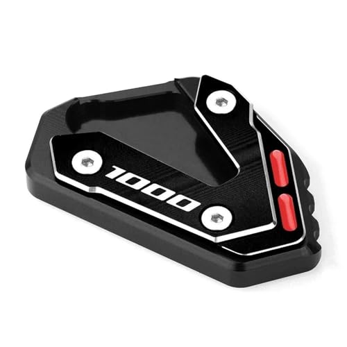 Für Suzuki GSX-R600 GSX-R750 GSX-R1000 Motorrad Ständer Fuß Seitenständer Verlängerungspad(1000 Black 317)