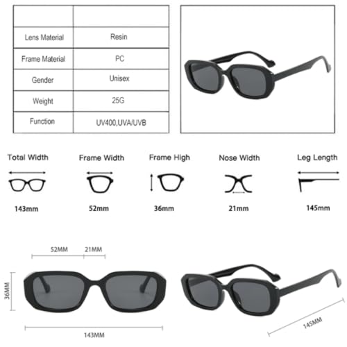 Lunettes de soleil rétro à monture petit polygone et verres transparents mixtes