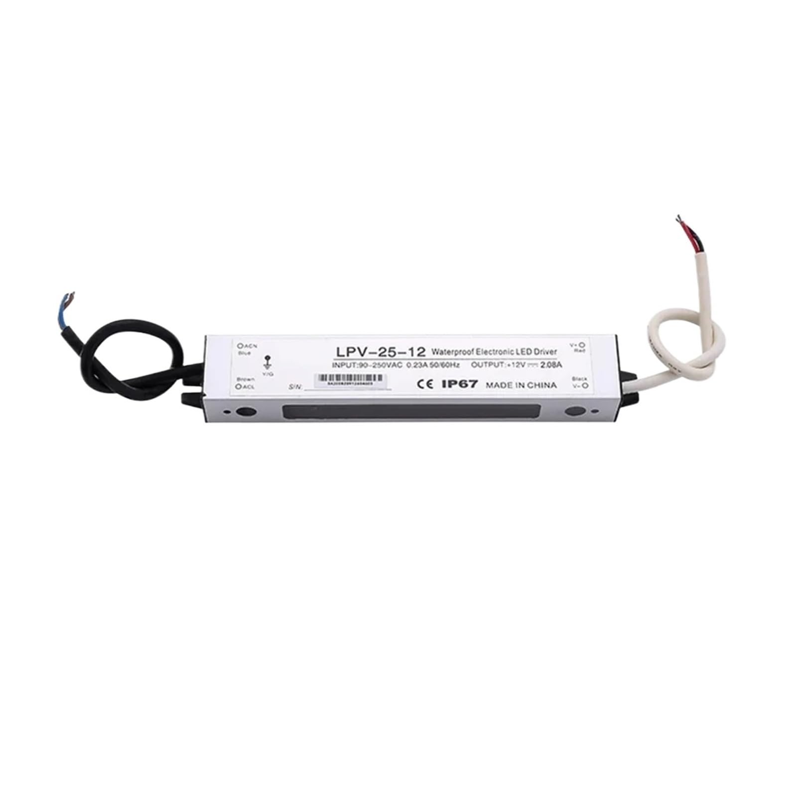 Alimentation étanche LED LPV-25W 12V 2.08A haute durabilité