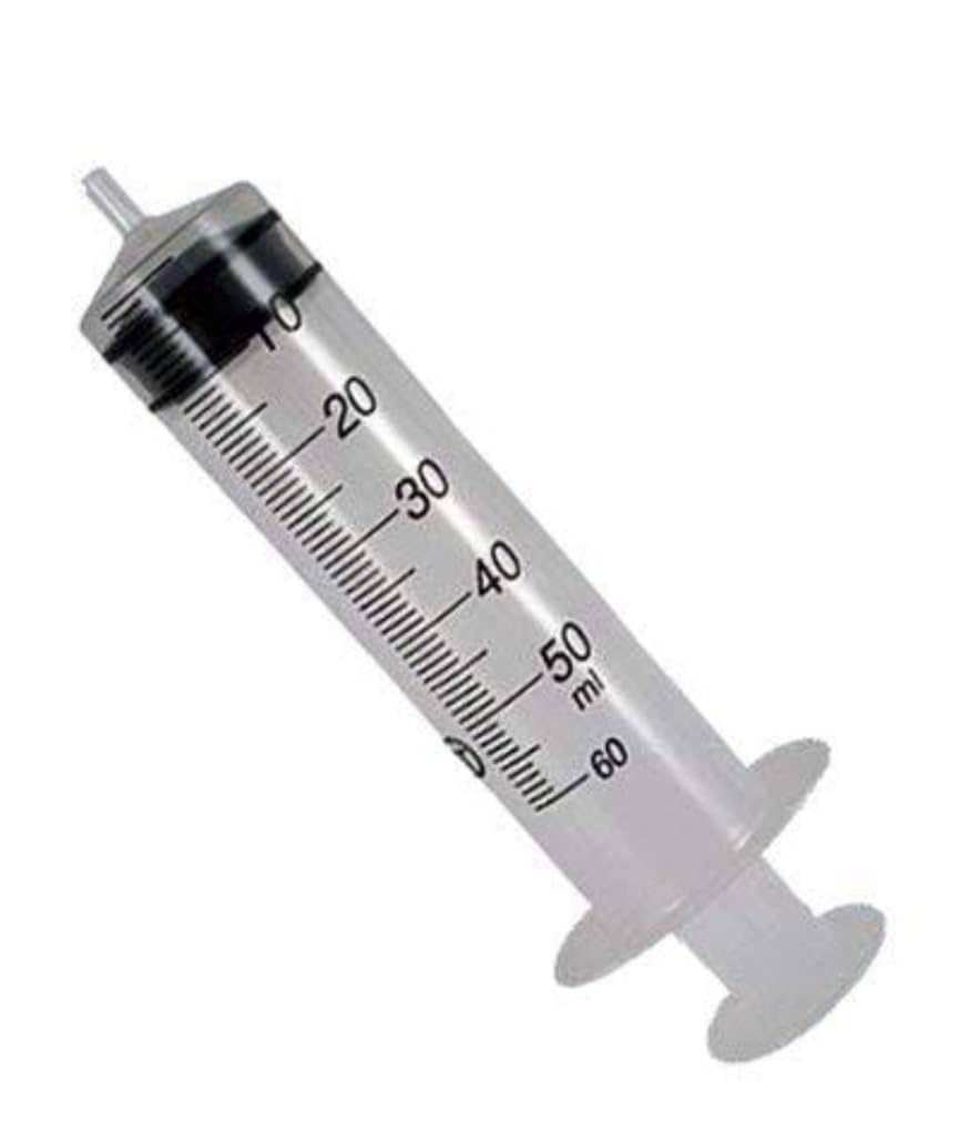 Dispovan Medical Syringe, 50 ml , for Lab and Veterinary Use | Feeding Small Birds & Small Animals - 50 Ml x 4 Syringes Pack of 4pc
