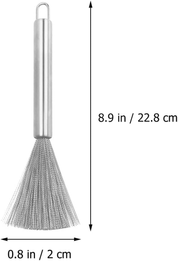 Kitchen Scrubber Brush Stainless Steel for Skillets and Plates image 2