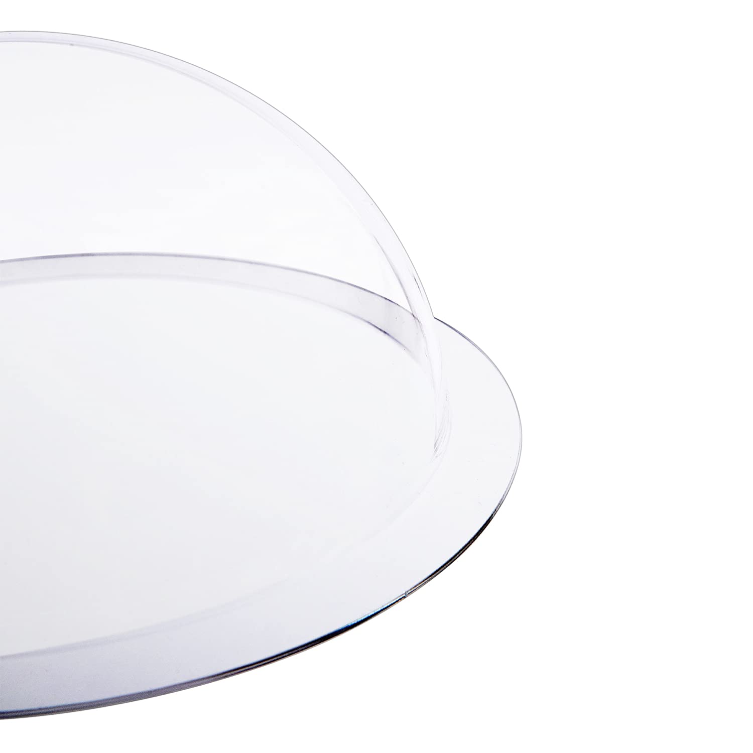 HMF 46735 Demi-sphère en acrylique, avec bord et capot en acrylique, pour le bricolage, diamètre : 35 cm, transparente