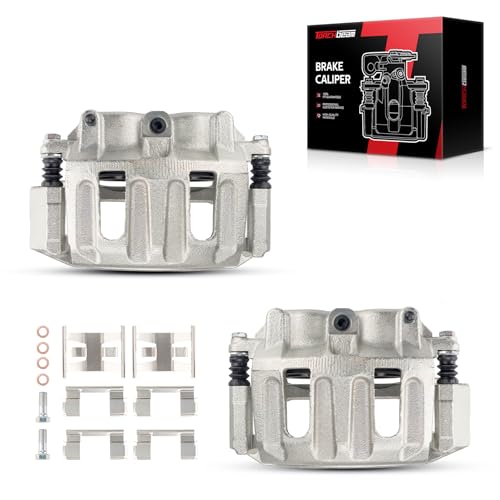 Image of Torchbeam Front Brake Calipers Set for Ford 1999-2003 F-150 5.4L, Ford 1999-2003 F-150 4.6L, Ford 1999-2003 F-150 4.2L, Front Left and Front Right Calipers Replace # 18B4750+18B4751