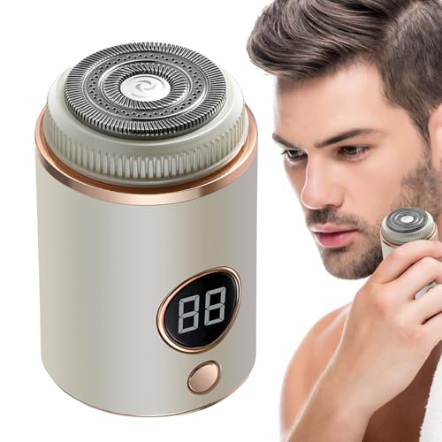 Acunny Afeitadora Eléctrica Mini - Recargable Para Uso Húmedo Y Seco Afeitadora Y Recortadora De Barba | Máquina De Afeitar Impermeable - Para Aseo Diario de Rostro y Barba, para Hogar y Viaje, para