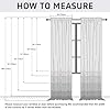 GFCC Voile Curtains, 84 Drop 2 Panels White Net Curtains for Windows Rod Pocket Sheer Curtain Semi Transparent Eyelet Sheer Curtain Panel for Bedroom Kitcken Living Room W60xL84 Inch (152 x 213cm) #4