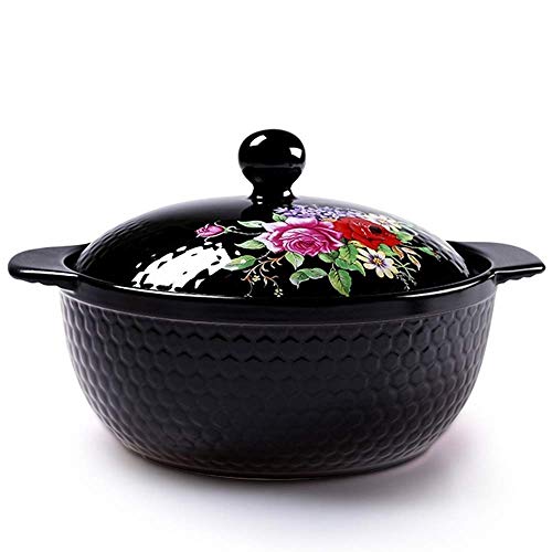 CTCOIJRN Olla de cerámica para sopa, olla de estofado, olla de arcilla, ollas de barro