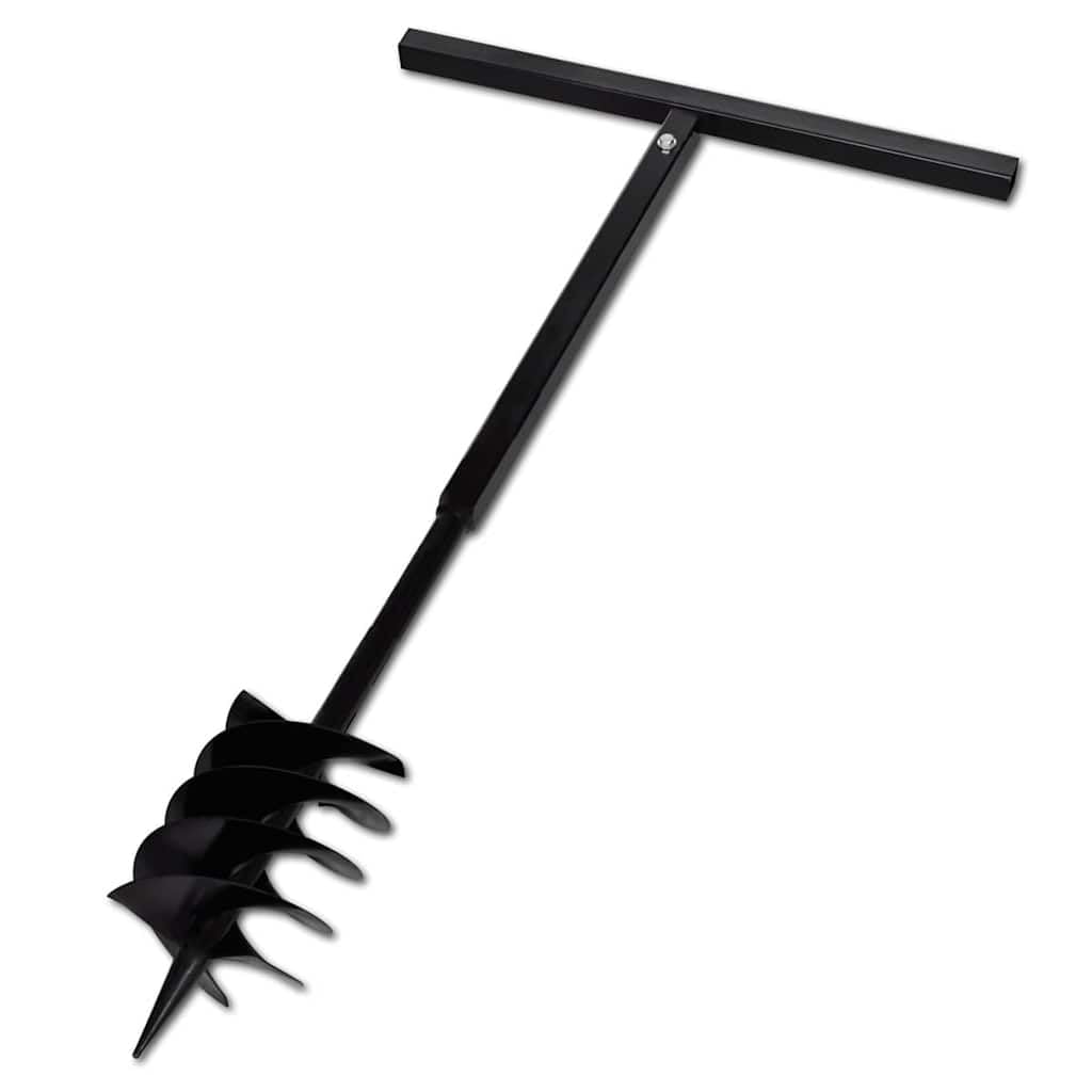 vidaXL Świder glebowy z uchwytem i rurą przedłużającą 9 m 180 mm, stal
