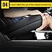 AOMSAZTO Armrest Cover for 2015-2024 Jeep Renegade Middle Console Covers for Jeep Renegade Leather Black
