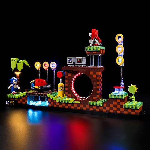 Image of BRIKSMAX Light for Lego-21331 Sonic The-Hedgehog Green-Hill-Zone - Led Lighting Kit Compatible with Lego Ideas - Not Include The Lego Set