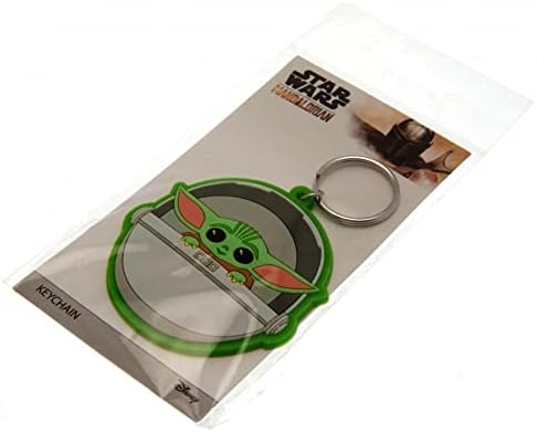 Star Wars: The Mandalorian Unisex Rk39061c Star Wars The Mandalorian Rubber Keyring Baby Yoda , Multicolored, 4 5 x 6 cm UK
