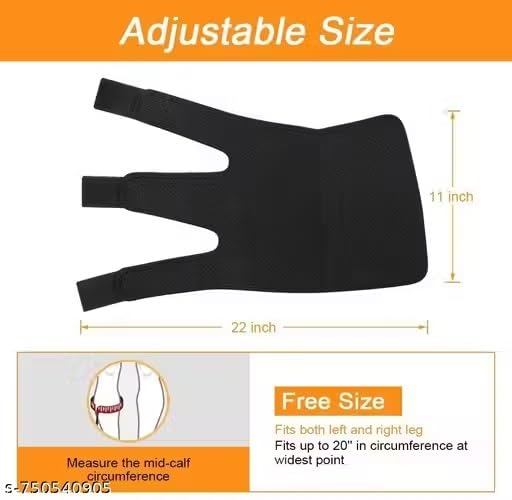 Image of Black Adjustable Calf Support, S