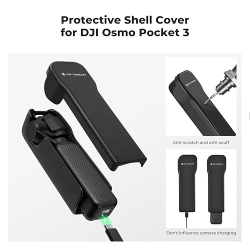 Image of K&F CONCEPT Gimbal Protective Cover Lid Compatible with DJI Osmo Pocket 3 Creator Combo, Portable Hard Case with Soft Lining, Pocket 3 Accessories