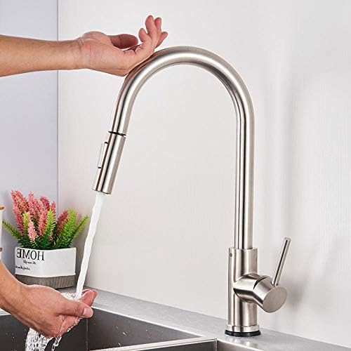 Robinet de cuisine tactile à capteur pour évier pratique 360°