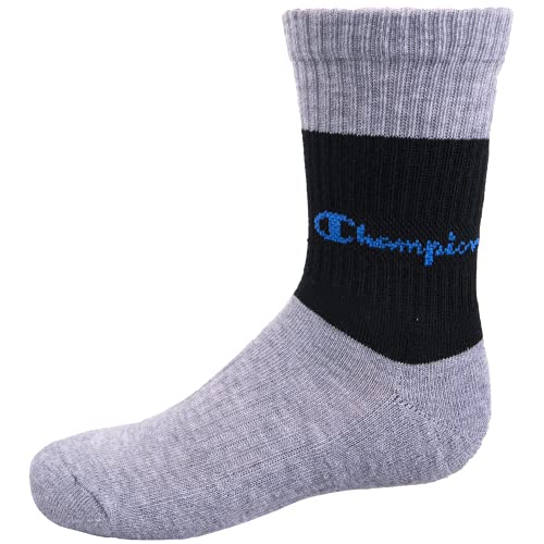 Image of Champion Kids' Kids' 6-pack Crew Socks With Color and Size Options