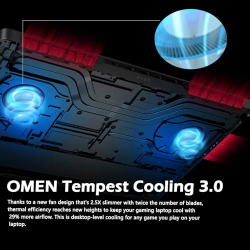 Image of HP OMEN 17.3 inch FHD 144Hz Display AI Gaming Laptop, AMD Ryzen AI 9 365, GeForce RTX 5060, 64GB DDR5+2TB SSD, Dual HyperX Speakers, RGB Numeric Keyboard, Win 11 Home, WiFi 6