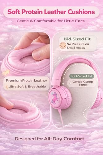 Casque pour smartphones et tablette K6 pliable rose spécial avion - 4