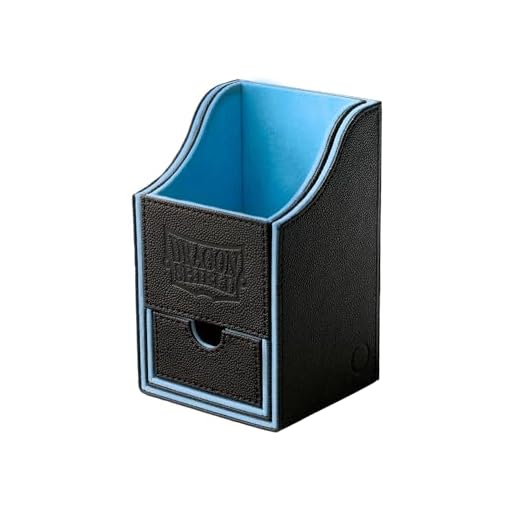 Arcane Tinman Dragon Shield: Nest Plus Deck Box - Black & Blue, Large AT-40203